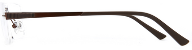 Men Cristal Eyeglasses: LeBron -  Brown - SpecSMART Eye Clinic (side View)